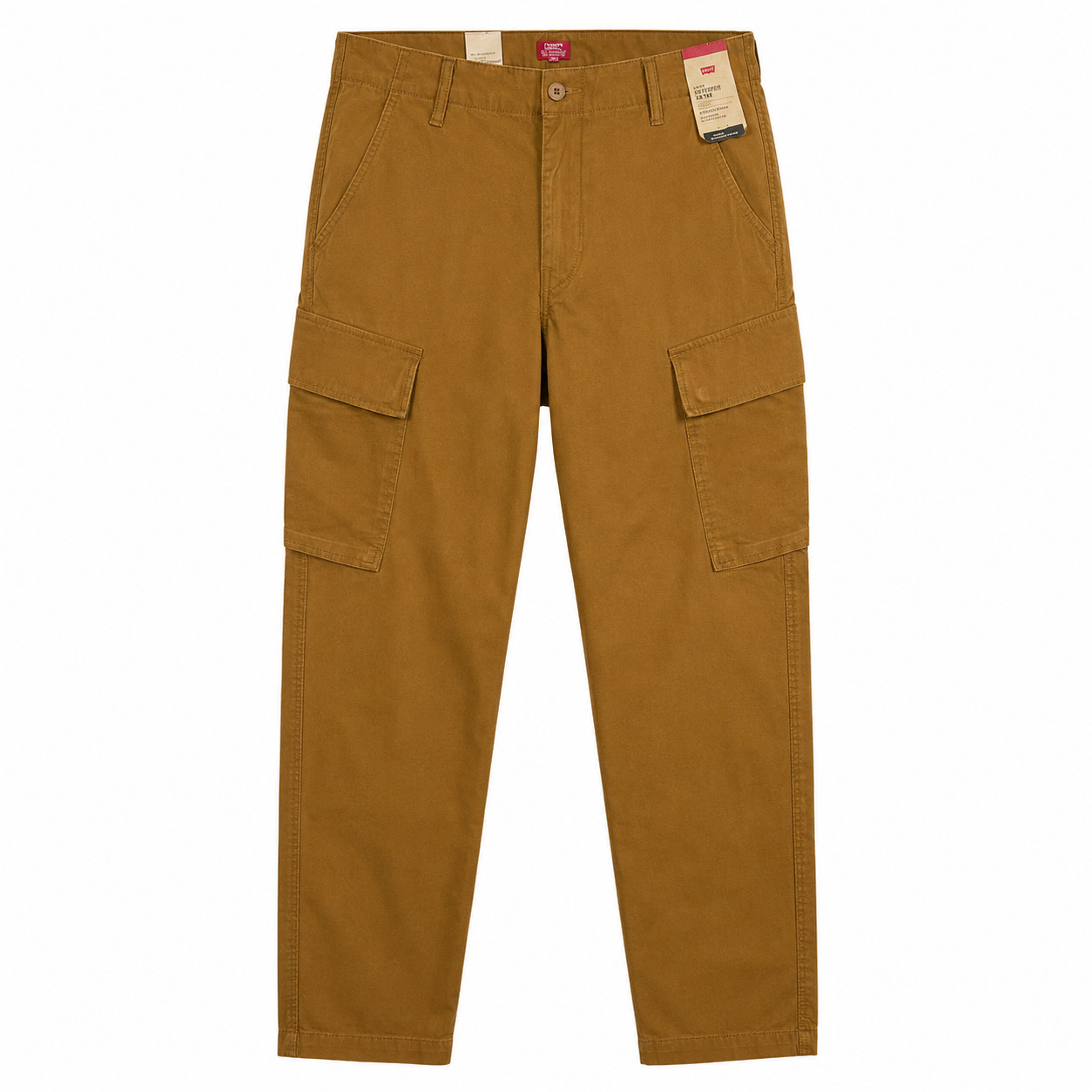 Levi’s XX Taper Cargo Pants 34×32 40×30 Mens dark ginge Regular Fit Stretch