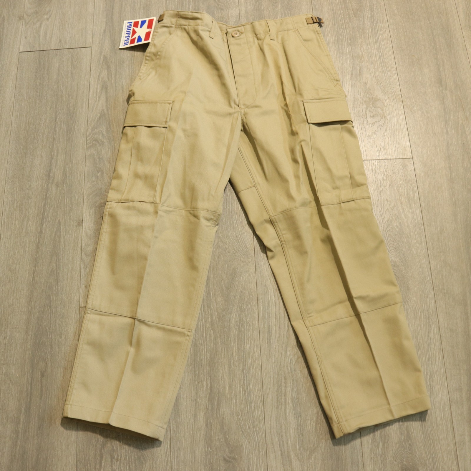 Propper BDU Pants Mens M Khaki Cargo Military Battle Tactical Button Fly F5201