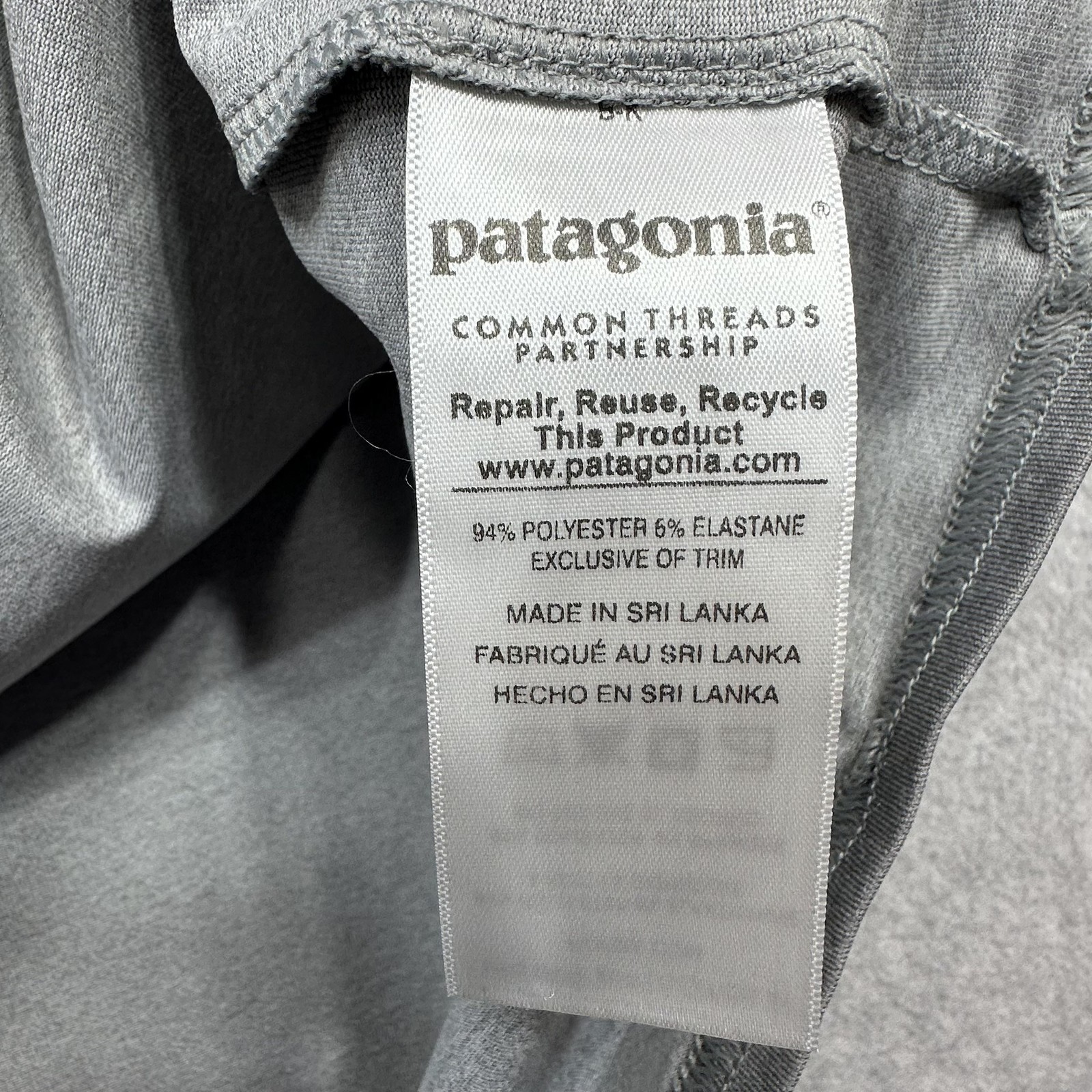 Patagonia Capilene Daily Baselayer Tee Shirt Mens Large Gray Built To Endure