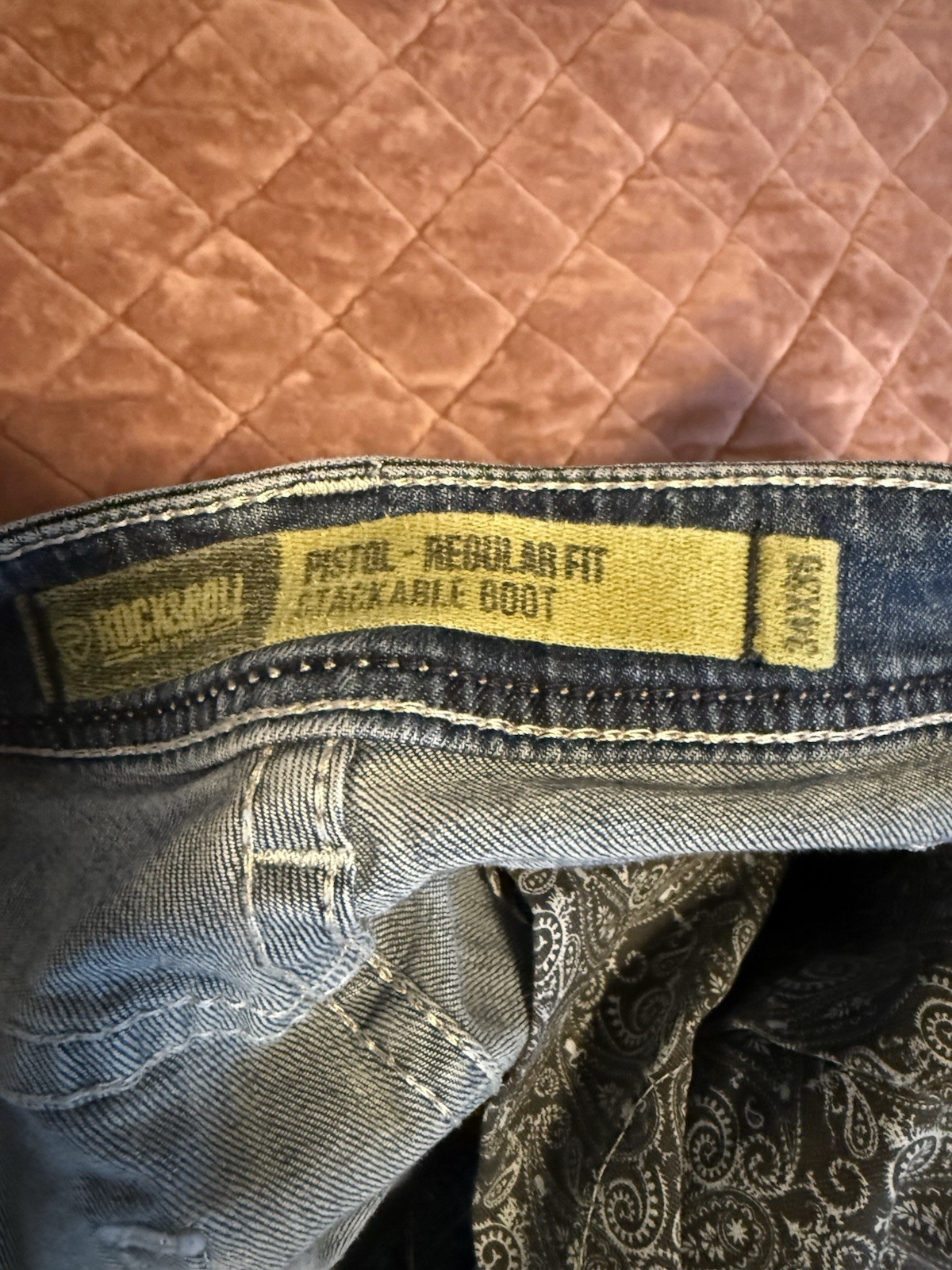 Rock And Roll Denim Pistol Mens Jeans 34×36