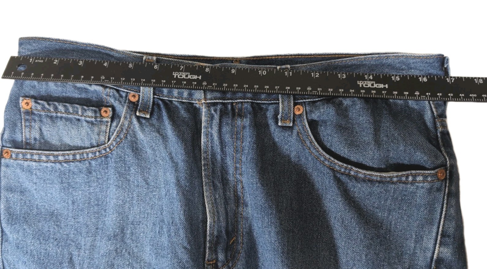 Levi Strauss 505 Mens Regular Fit Jeans Medium Blue Wash Zipper Fly Size 34×29