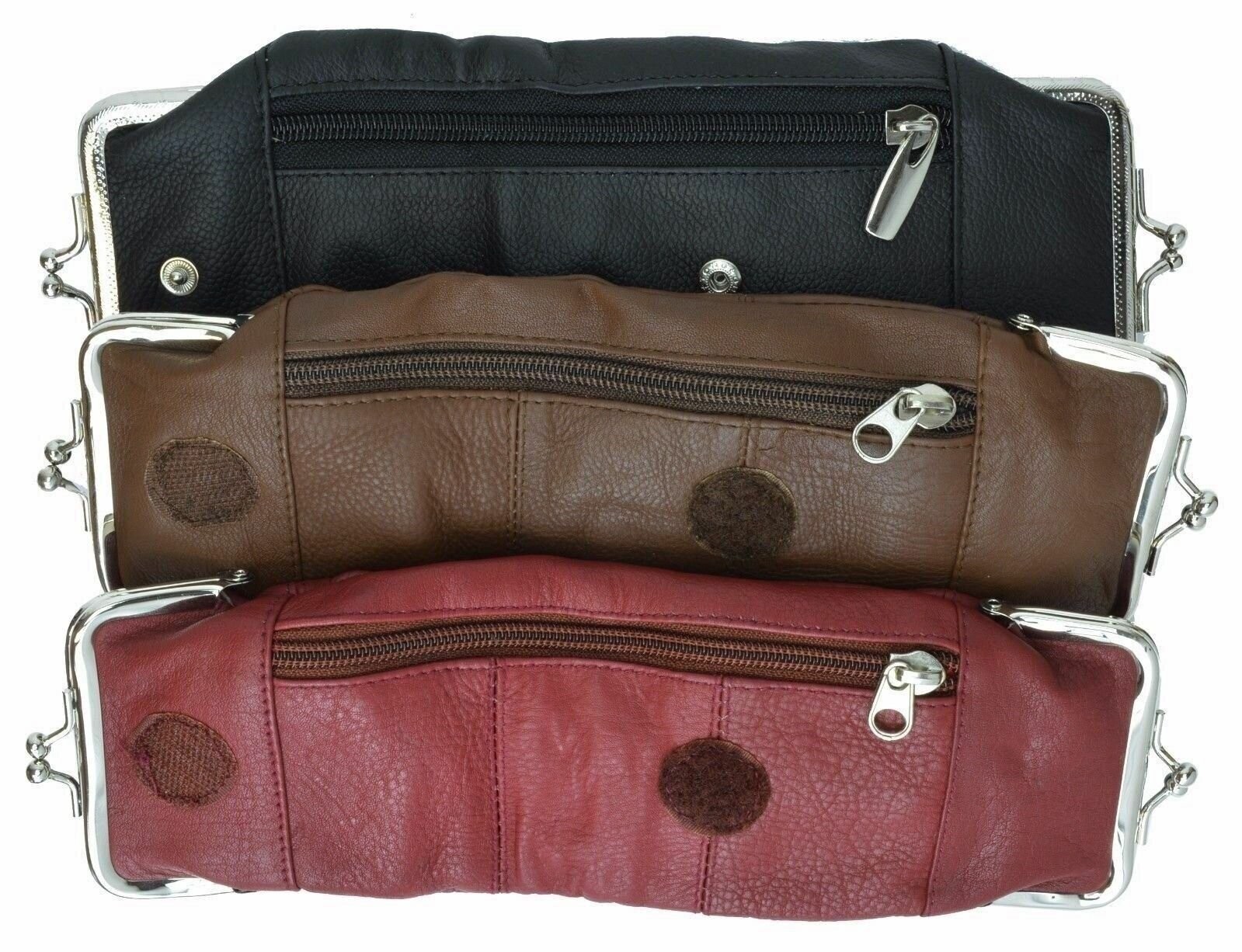 Genuine Leather Cigarette and Lighter Case with Twist Clasp