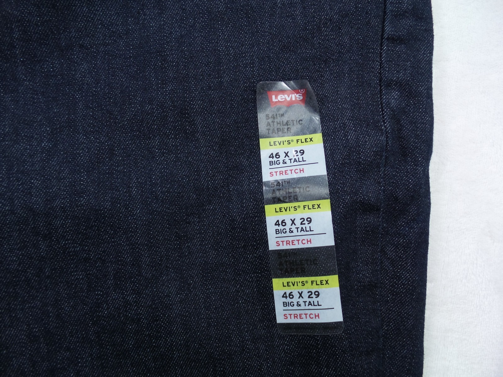 Levis Jeans Mens 46 x 29 Blue 541 Athletic Fit Stretch Taper Big Tall Denim NWT