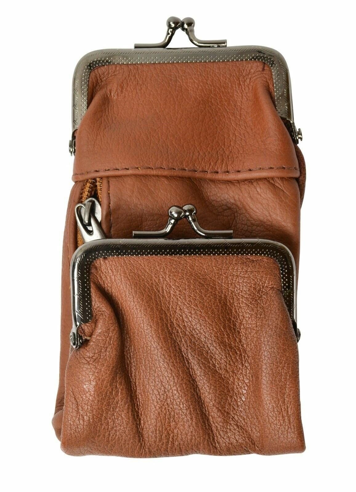 Genuine Leather Cigarette and Lighter Case with Twist Clasp