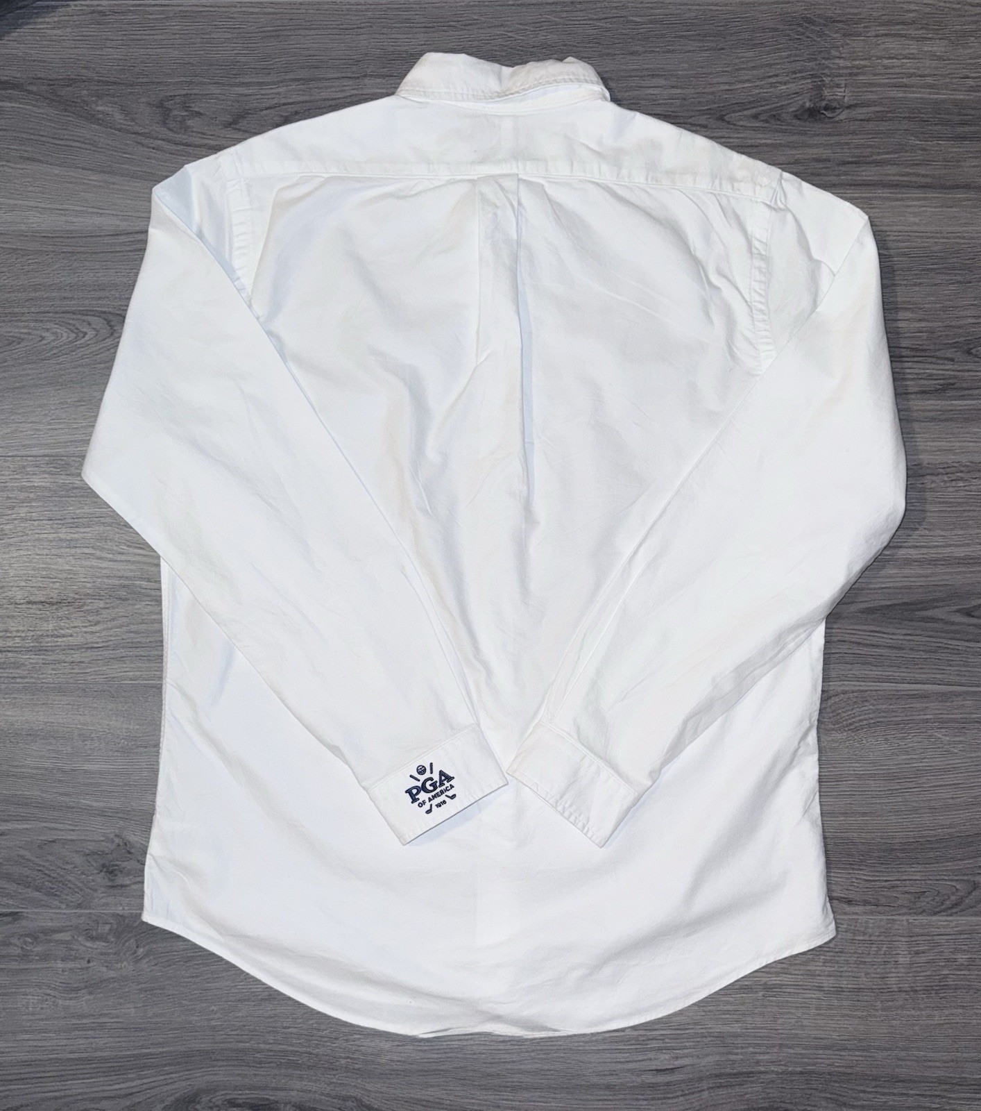 Polo Ralph Lauren PGA Of America Oxford White Long Sleeve Shirt Men’s Size Large