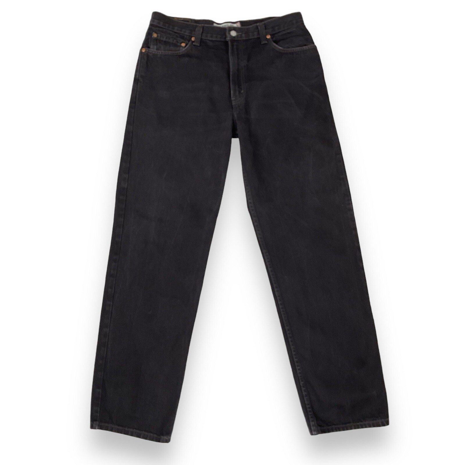 Levis Jeans Men 36×34 (ACTUAL 34×33) Black 550 Relaxed Fit Tapered Vintage EUC