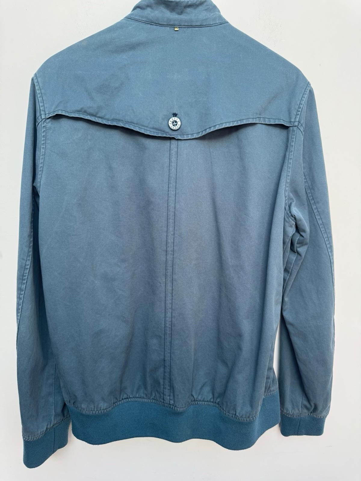 Pretty Green Bomber Harrington Jacket Large Cotton *Repair on pocket and marks*