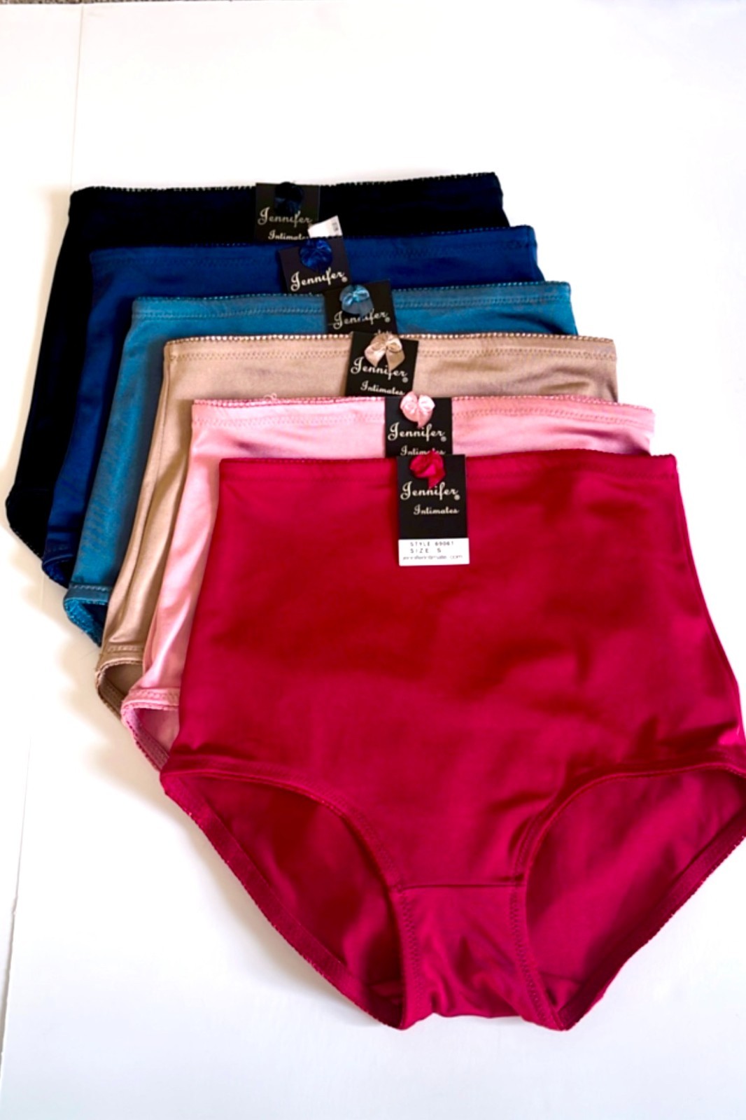 3 PC High Waist Brief Tummy Control Girdles Solid Shaper Panties 69061 S-2X GIFT