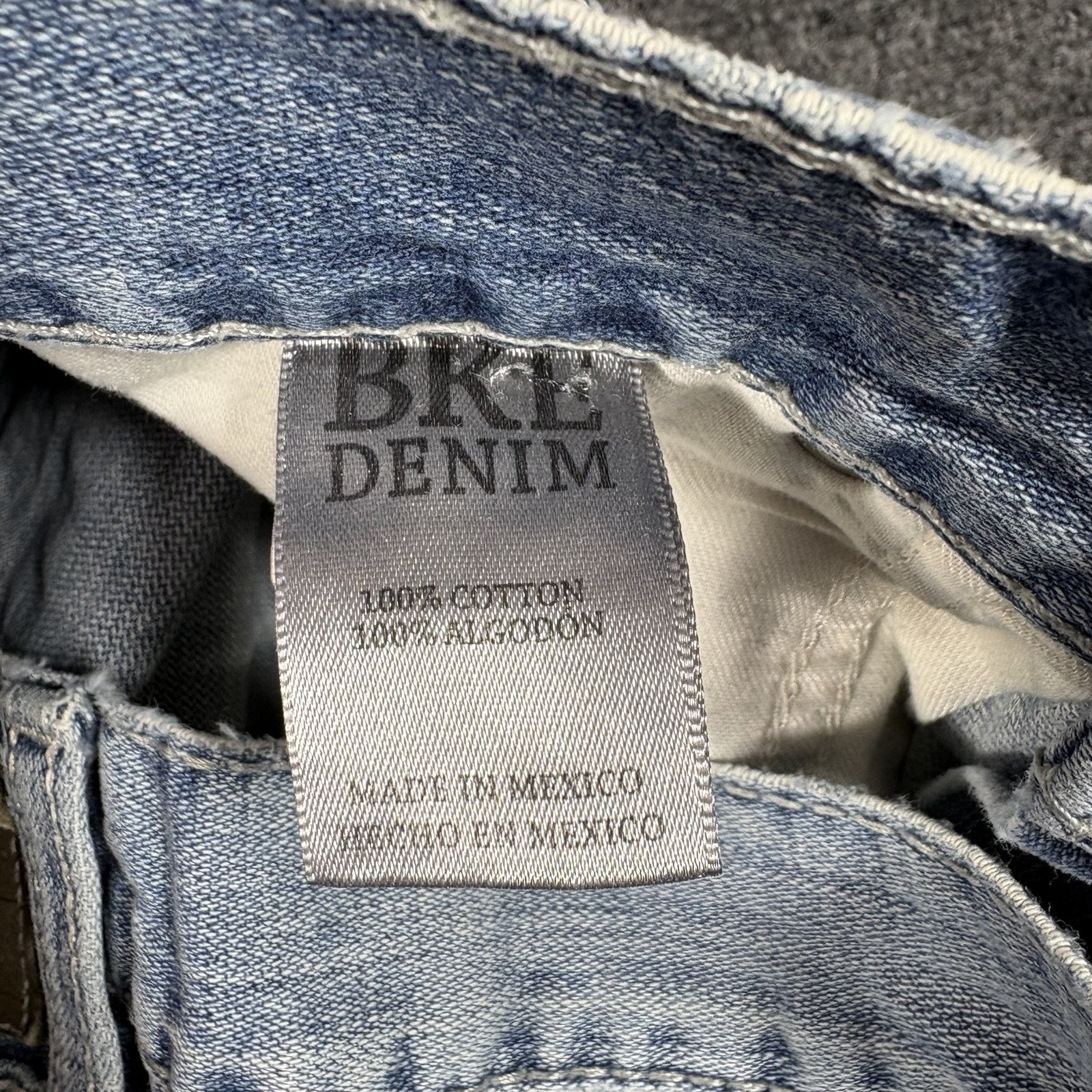 Buckle Jeans Mens 30s (30×28) Blue BKE Fulton Bootcut Denim Whiskers Cowboy