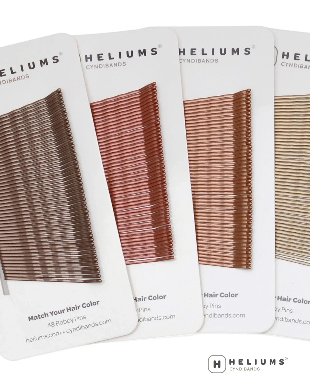 Heliums Bobby Pins – White – 2 Inch Wavy Hair Pins, Color Matched for Grey an…