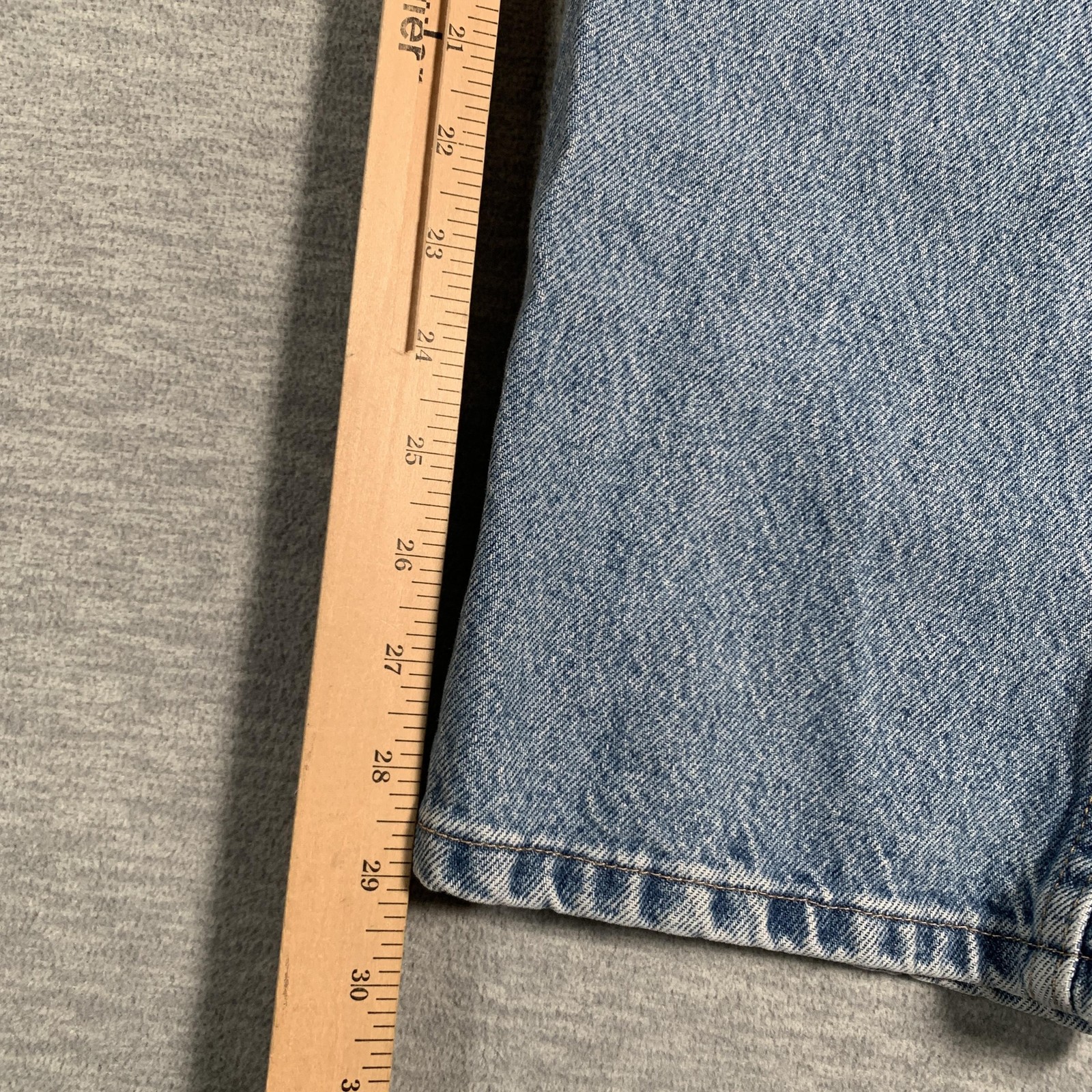 Wrangler Jeans Mens 46×29 Blue Straight Leg Regular Fit Denim 96501SW Cotton