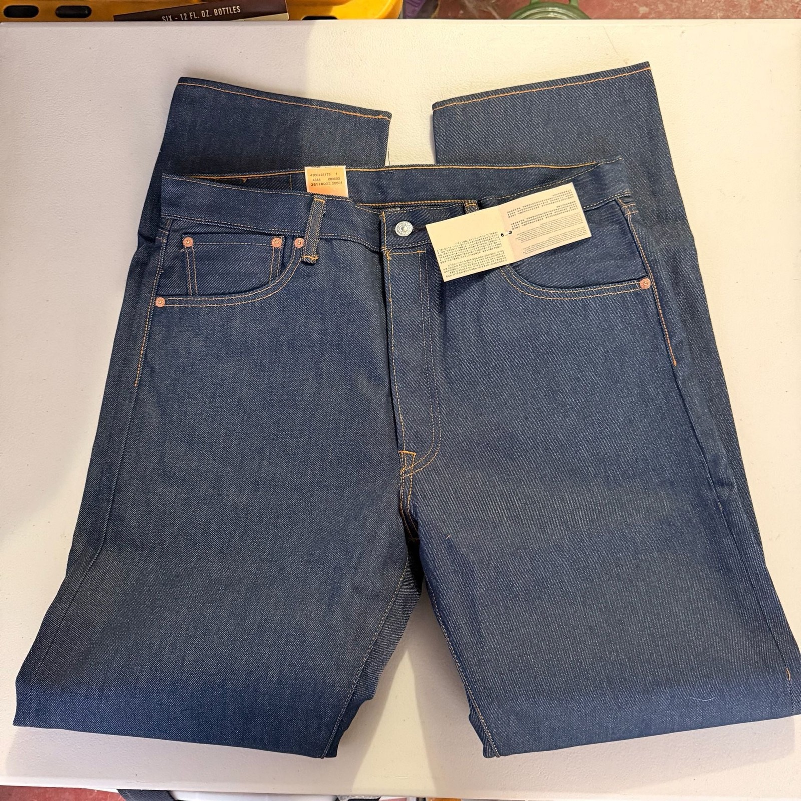 Levi’s 501 Original Shrink-To-Fit Straight Leg Jeans, Men’s Size 35×34