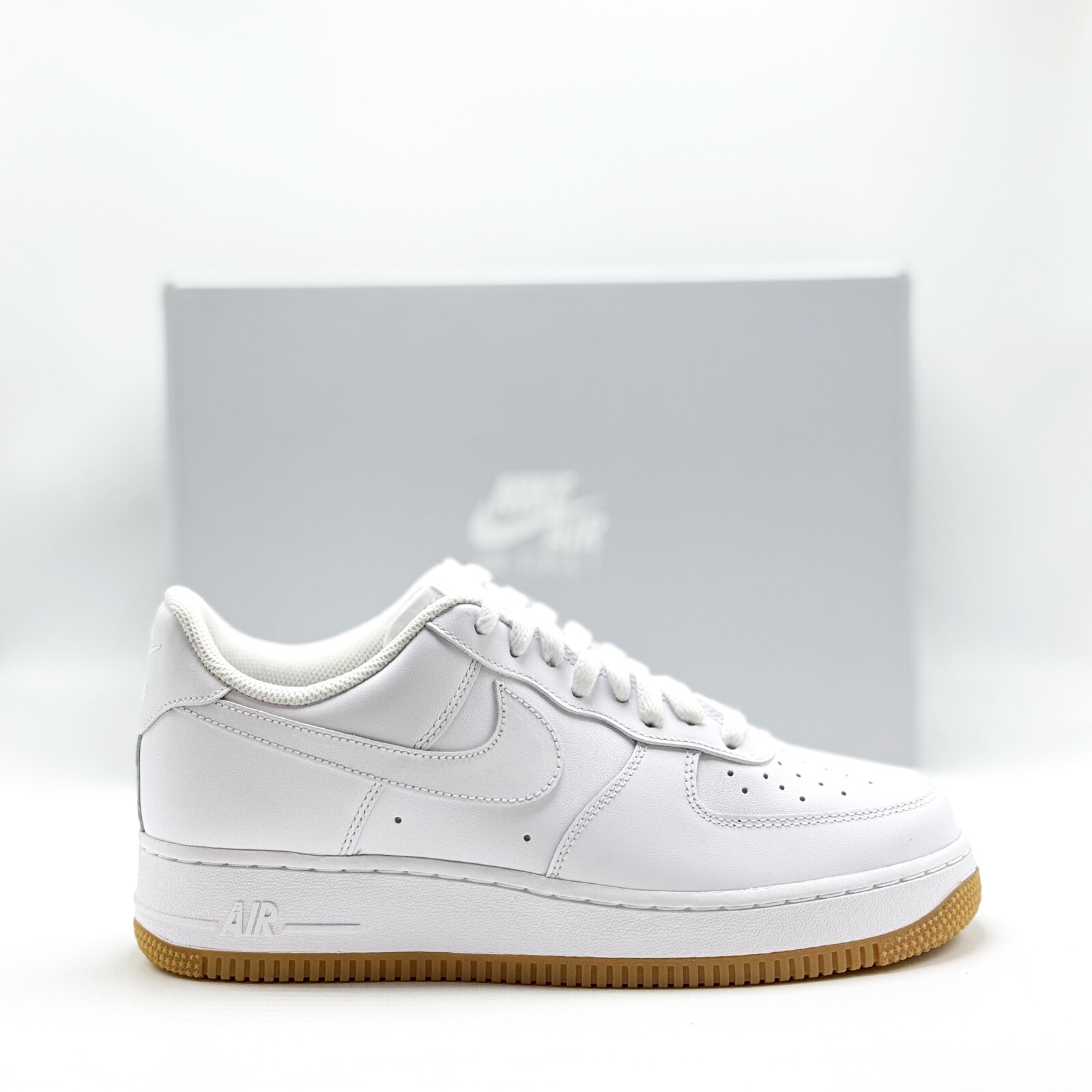*NEW* MEN Nike Air Force 1 ’07 Low White / Gum Light Brown (DJ2739 100) 👍