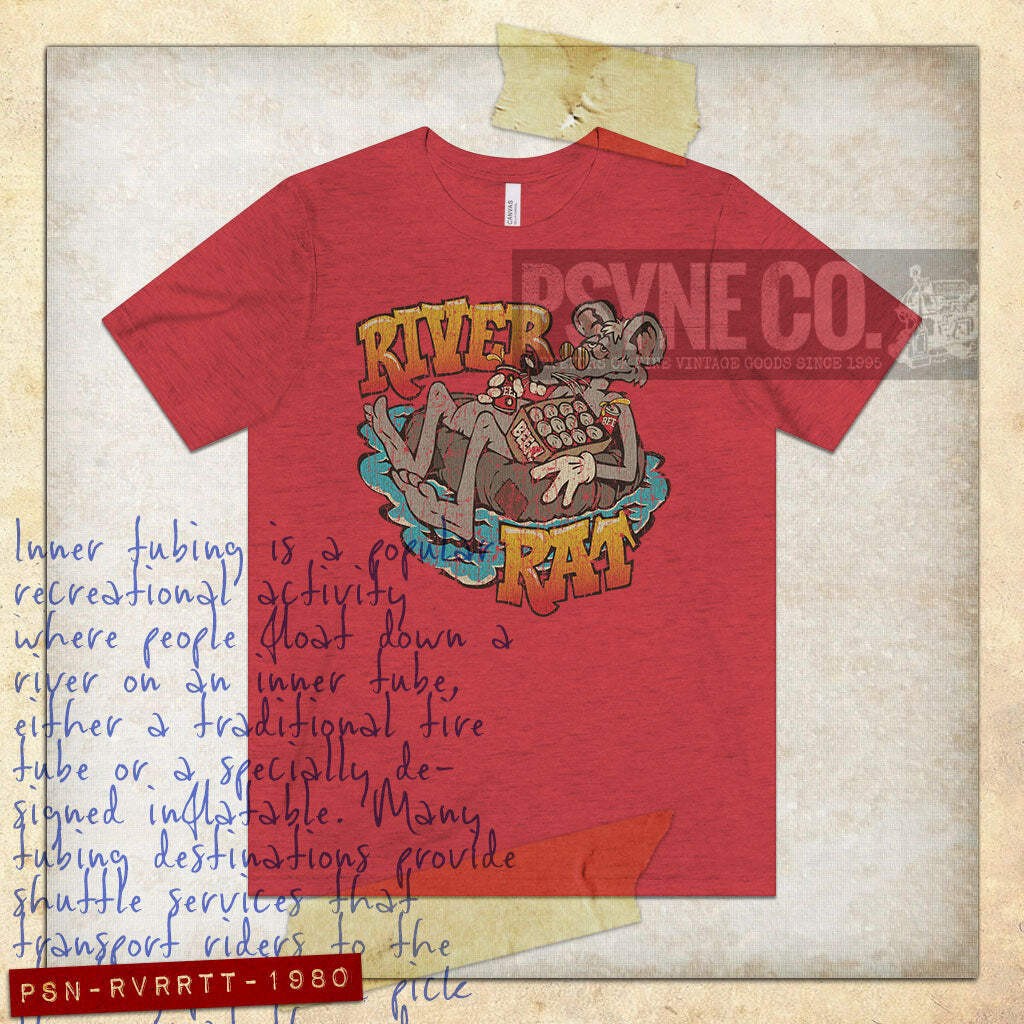 River Rat Tubing 1980 Vintage Men’s T-Shirt