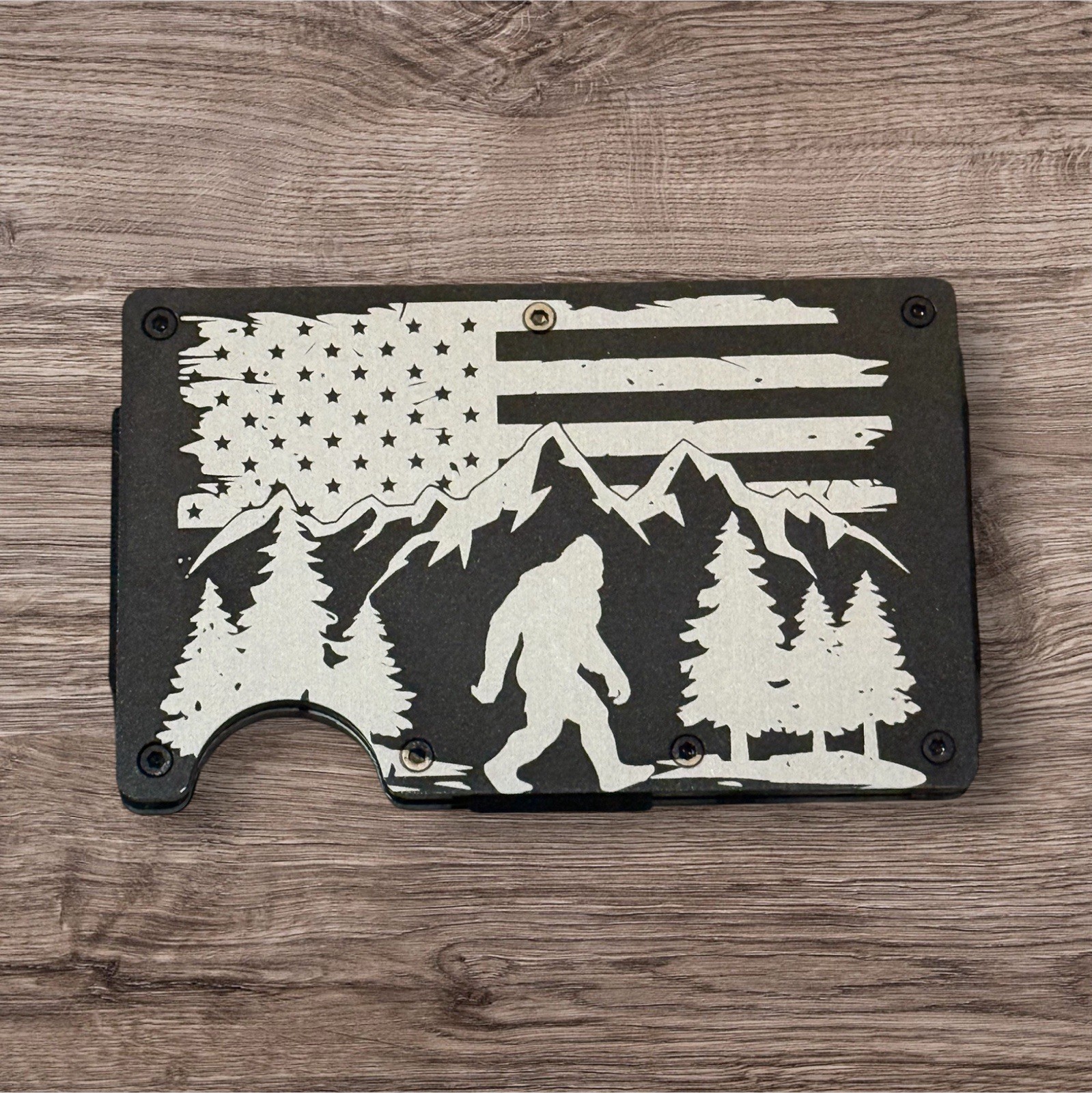 Brand new Custom Anything You Want Engraved RFID Minimalist Wallet You Pick