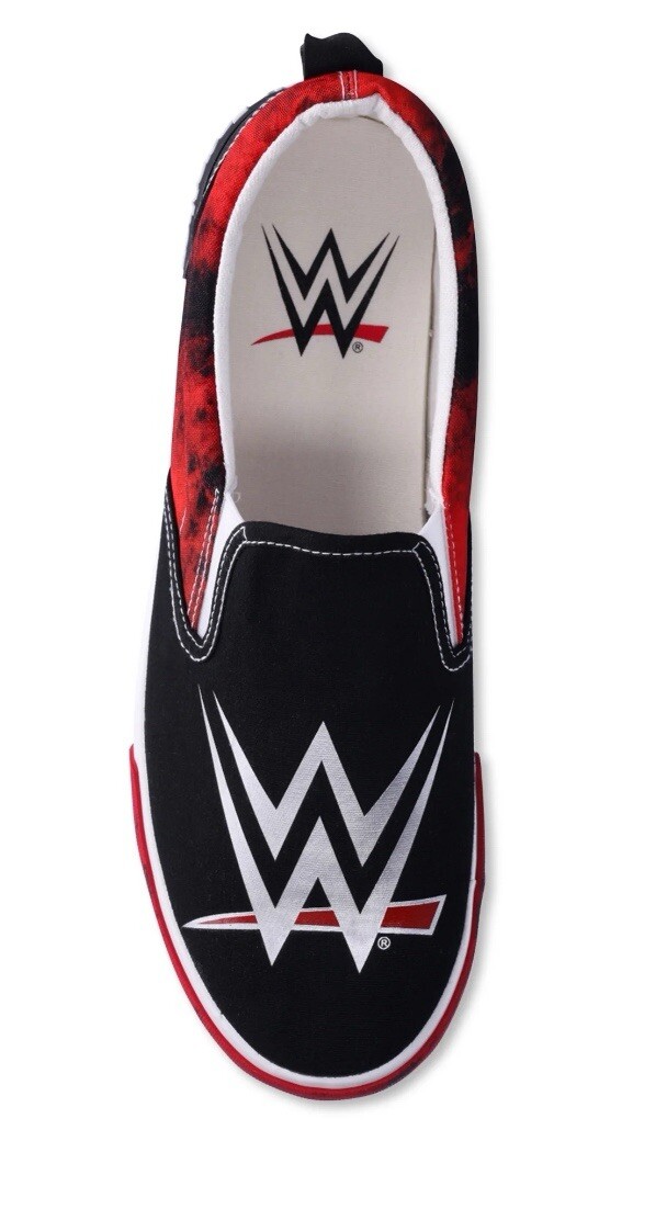 WWE Men’s Slip-on Skate Style Sneaker Shoes Wrestling Sizes 7, 8, 9, 10, 11,12