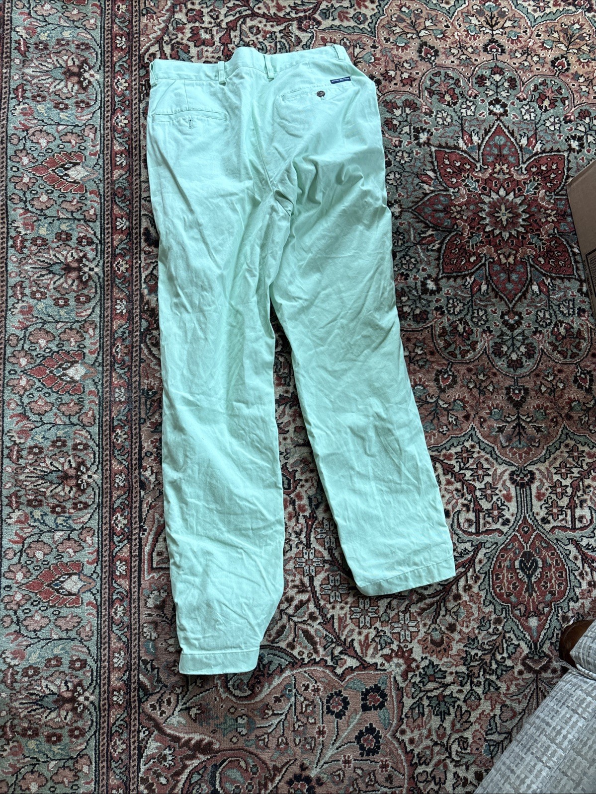 Brooks Brothers Men’s Green Dress Pants Chinos 98% cotton 2% elastane W33 L32