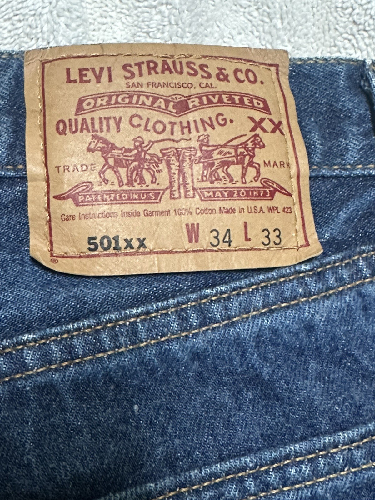 Vintage 1998 Levi’s 501-0000 Made in USA Jeans [ 34×33] ACTUAL MEASURE (32×30)