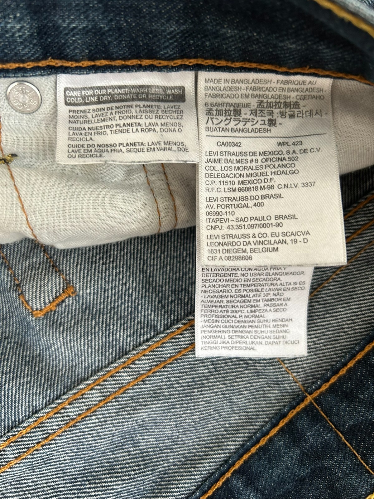 Vintage Levis 514 Jeans Mens 34×32 Blue Faded Straight Denim Wallet Fade Y2K