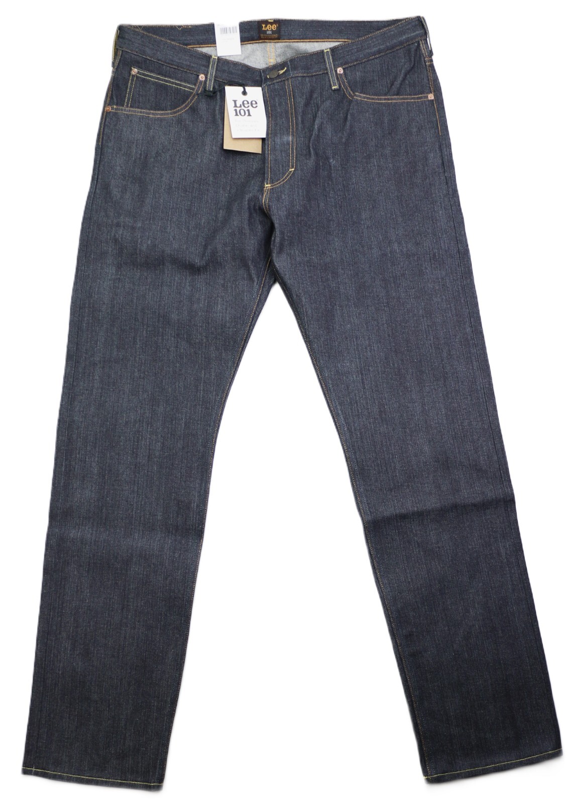 Lee 101 Rider Men’s Jeans Japanese Dry Selvedge Denim 13.75 oz Made in Italy New
