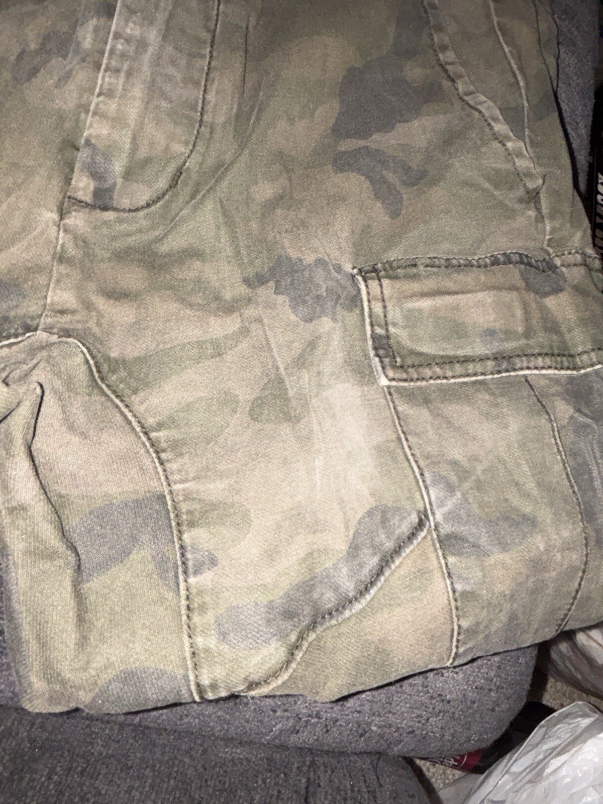 pacsun los angeles skinny cargo pants camo military zip ankle 30×30