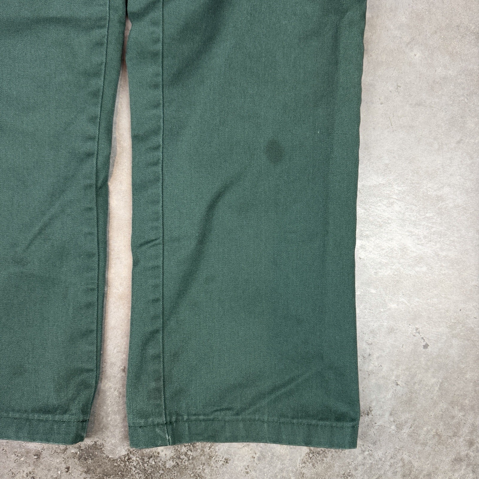 Dickies 874 Pants Mens 32×30 Green Work Wear Skateboard Flaws