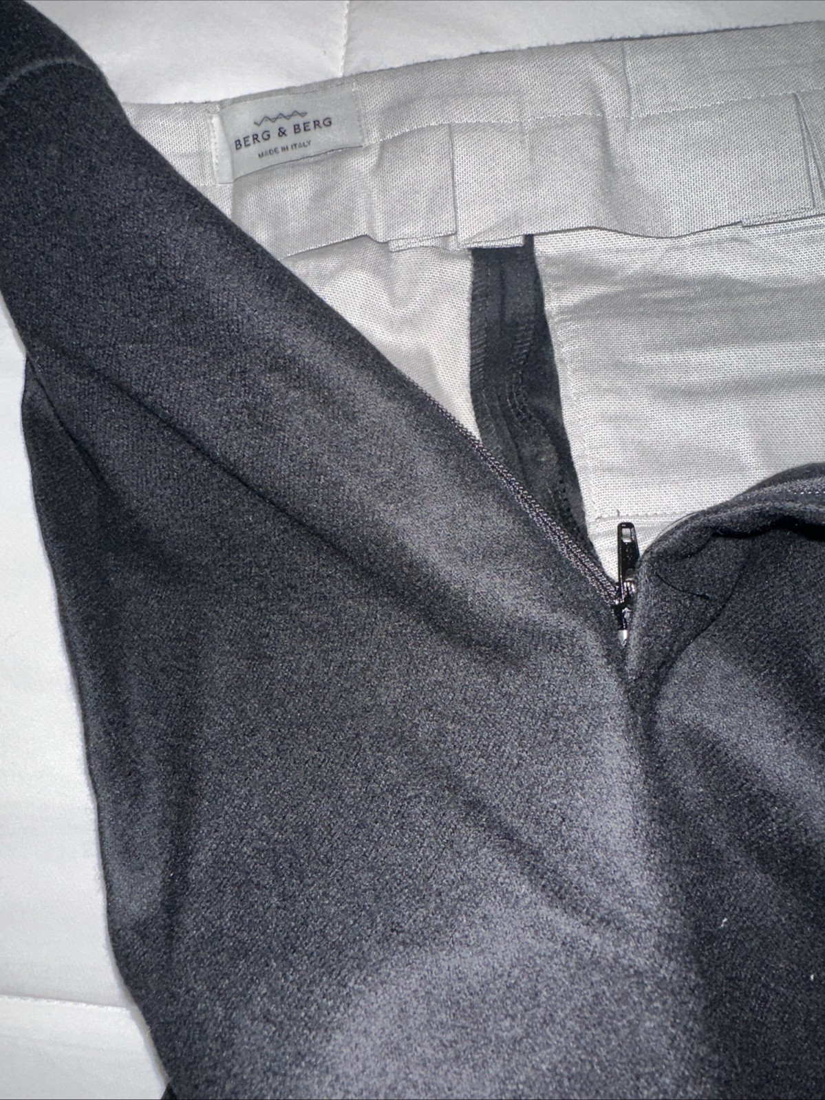 BERG & BERG Black Wool Pants EU 50 NEW US 34×31 1/2 New Without Tags.