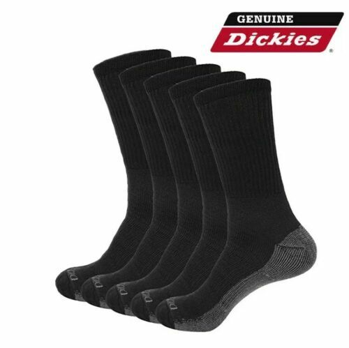 Dickies 12 Pair Crew Work Socks Dri-Tech Mens Extra Thick Reinforced Size 10-13