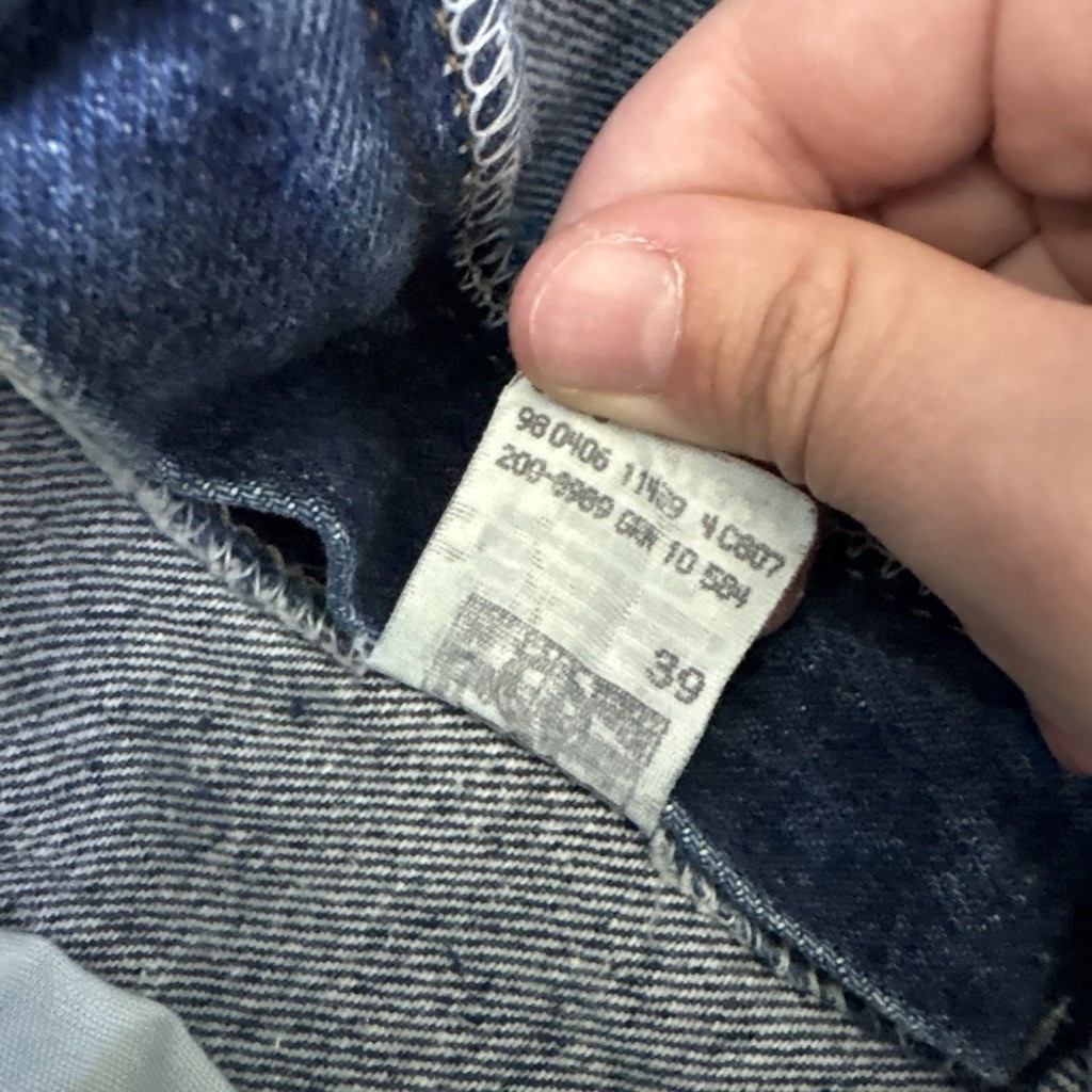 True Vintage 80s Lee Straight Leg Blue Denim Jeans Union Stamp Made in USA 32×31