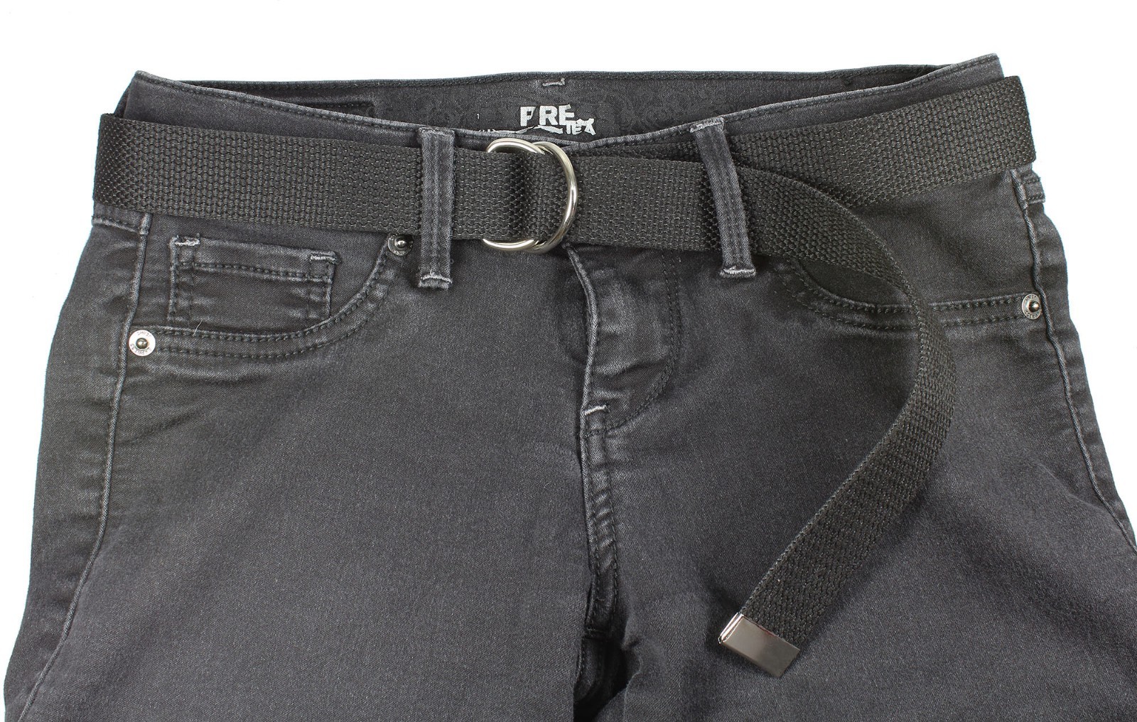 Canvas Web D Ring Belt Silver Buckle Military Style for men & women