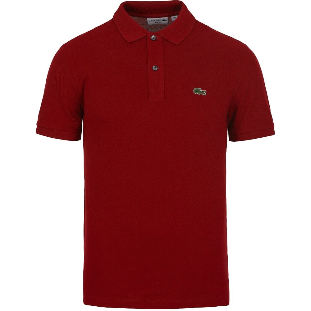 Lacoste Men’s Short Sleeve PH4012 Cotton Logo Casual Polo Shirt