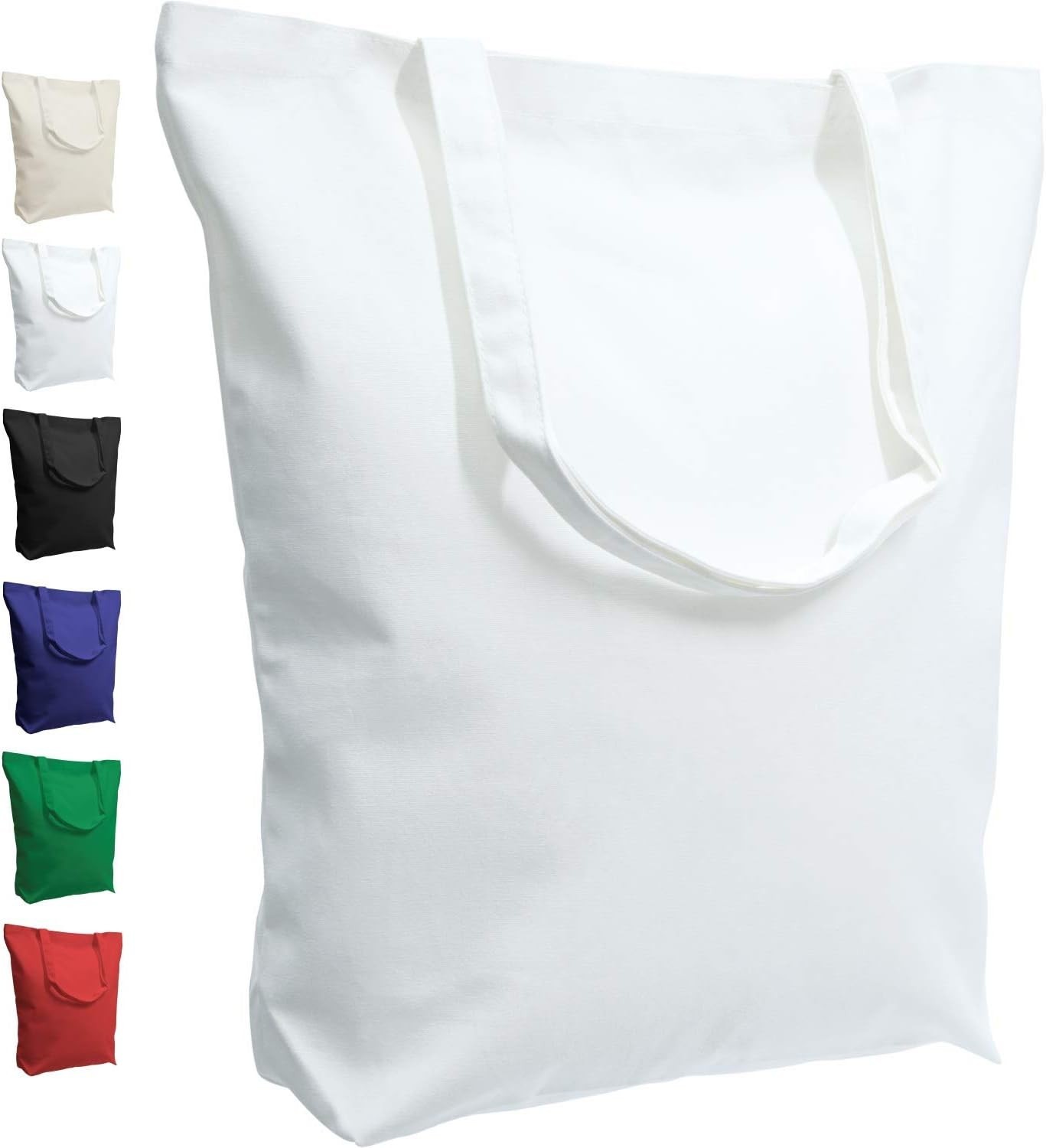 Durable Large Cotton Tote 17.5″ – Eco-Friendly Blank Bags for DIY Projects
