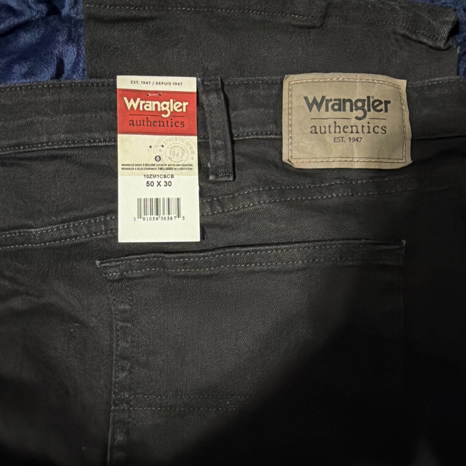 Wrangler Authentics Stretch Men’s Regular Fit Comfort Flex Waist Jean 50×30 NEW
