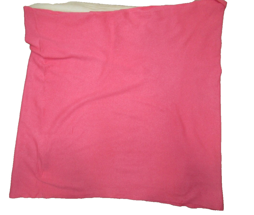 Cullen 100% Cashmere Pink Knit Infinity Scarf Wrap 27.5 x 27.5 in