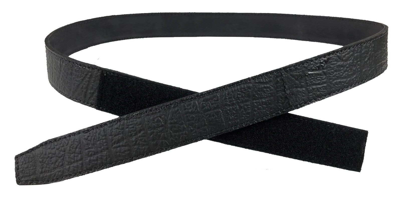 Real Buffalo Hide NO BUCKLE BELT Sporting Clays / Trap / Skeet 1 1/2″ Brn or Blk