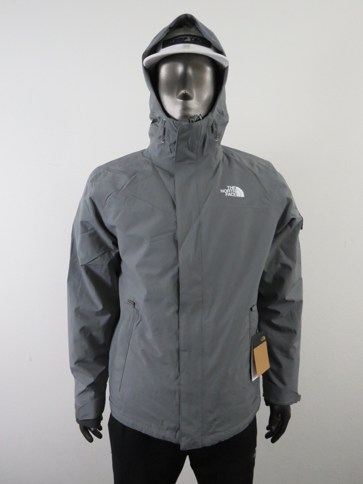 Mens The North Face Toro Peak Triclimate Waterproof Rain Hooded Jacket – Grey