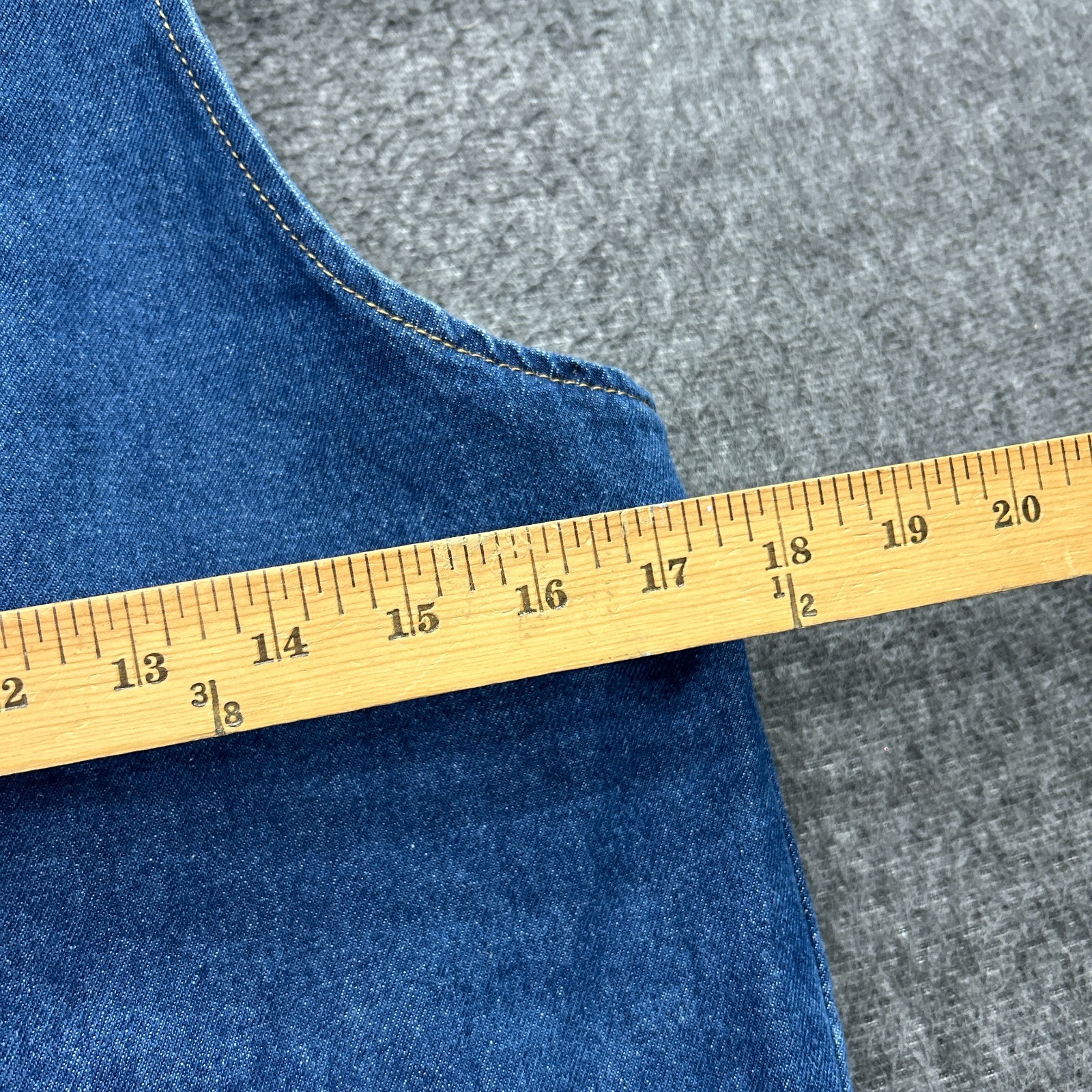 Lioness Denim Halter Vest Shirt Womens XXS Blue 100% Cotton Tie Western Cowgirl
