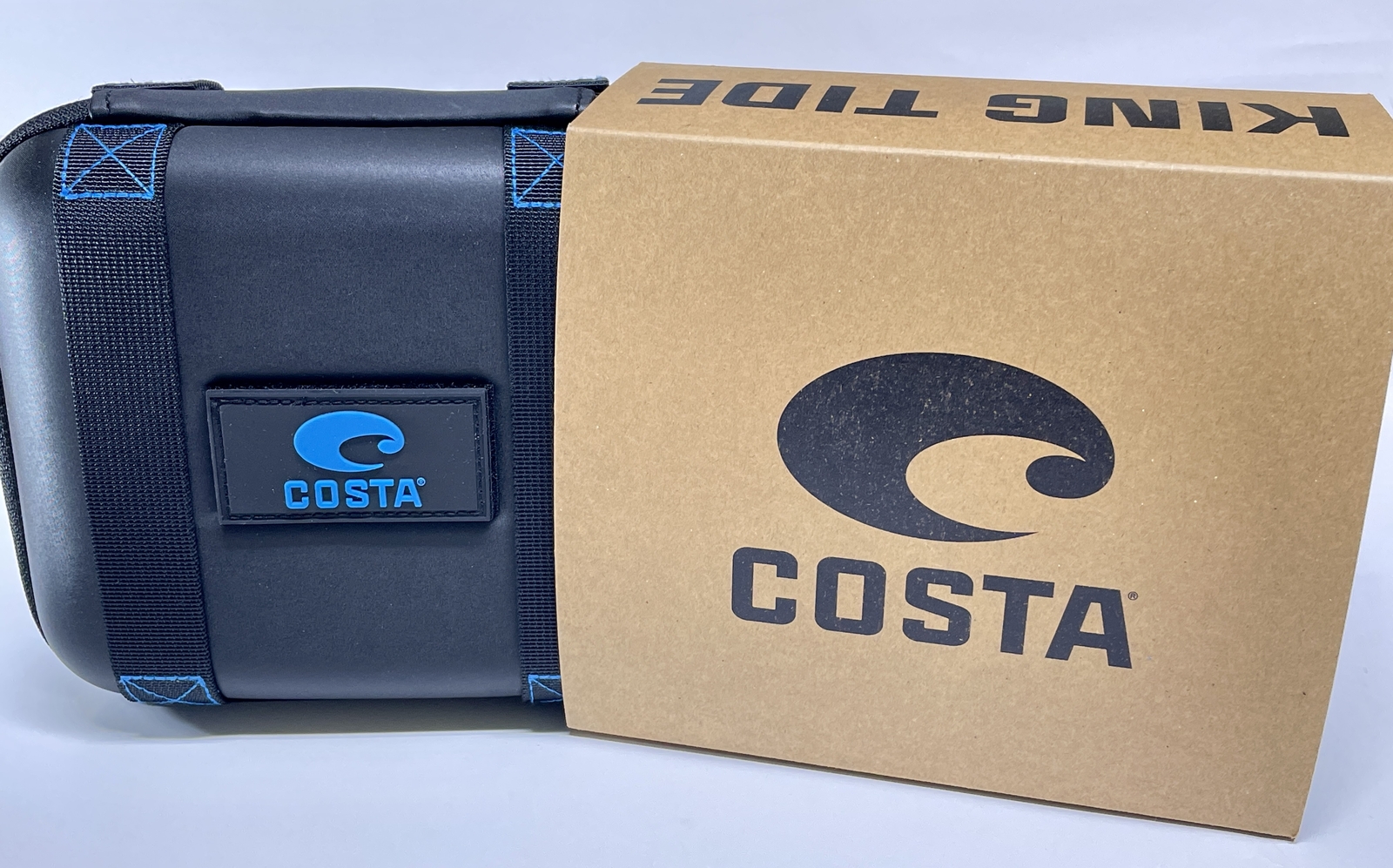 Costa Del Mar KING TIDE 8 Matte BLACK PEARL Frame Blue 580 Glass lens NEW