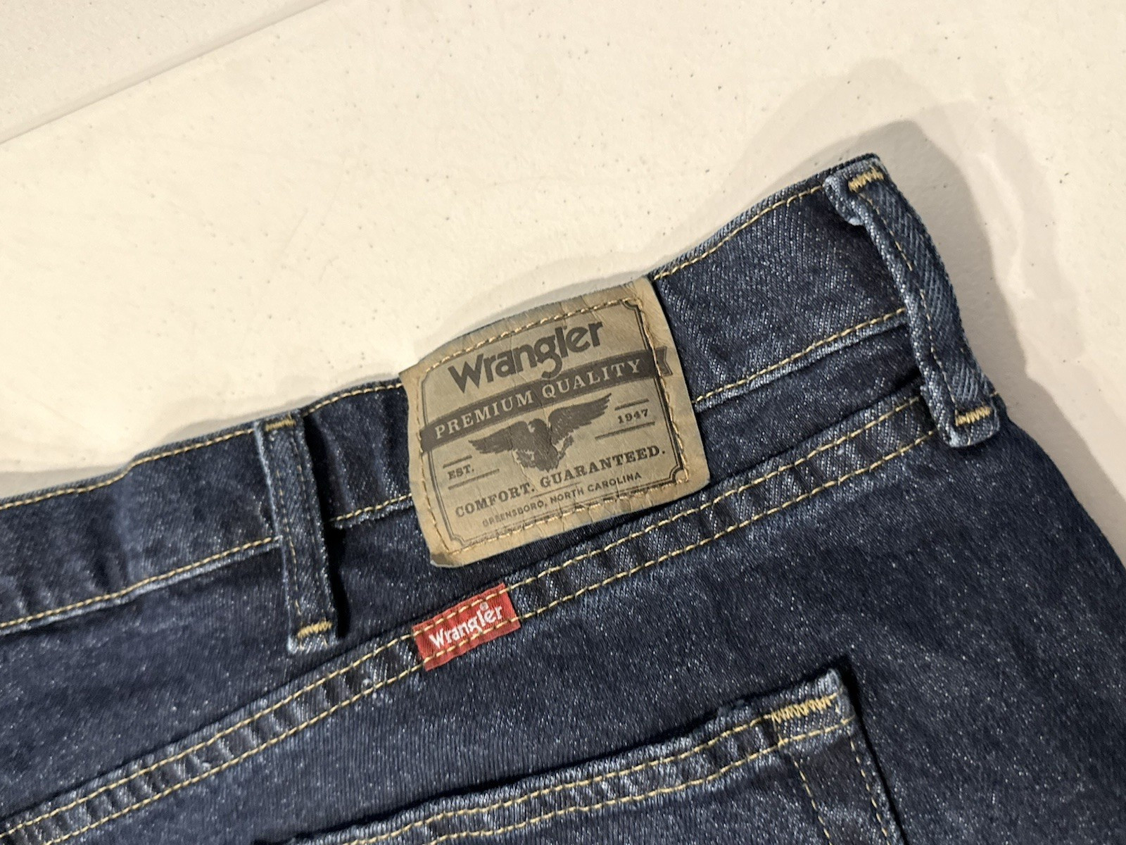 Wrangler Five Star Premium 5-pocket Relaxed Denim Shorts Size 48 (Actual 50″)