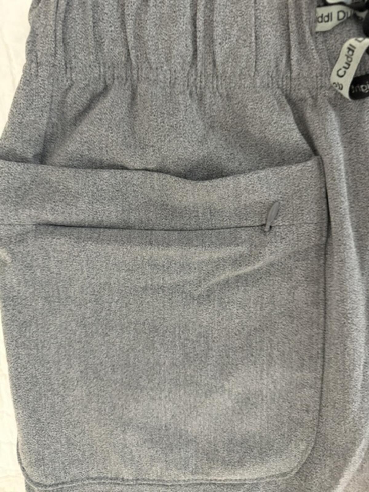 Climate Right by Cuddl Duds Pewter Scrub Jogger Pants S Anti Bacterial Tech