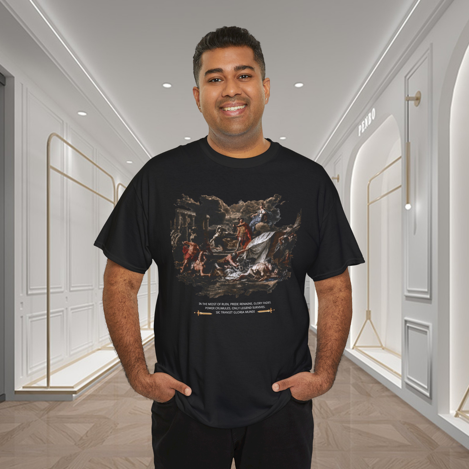 Ancient Roman Battle Glory Art Graphic T-Shirt
