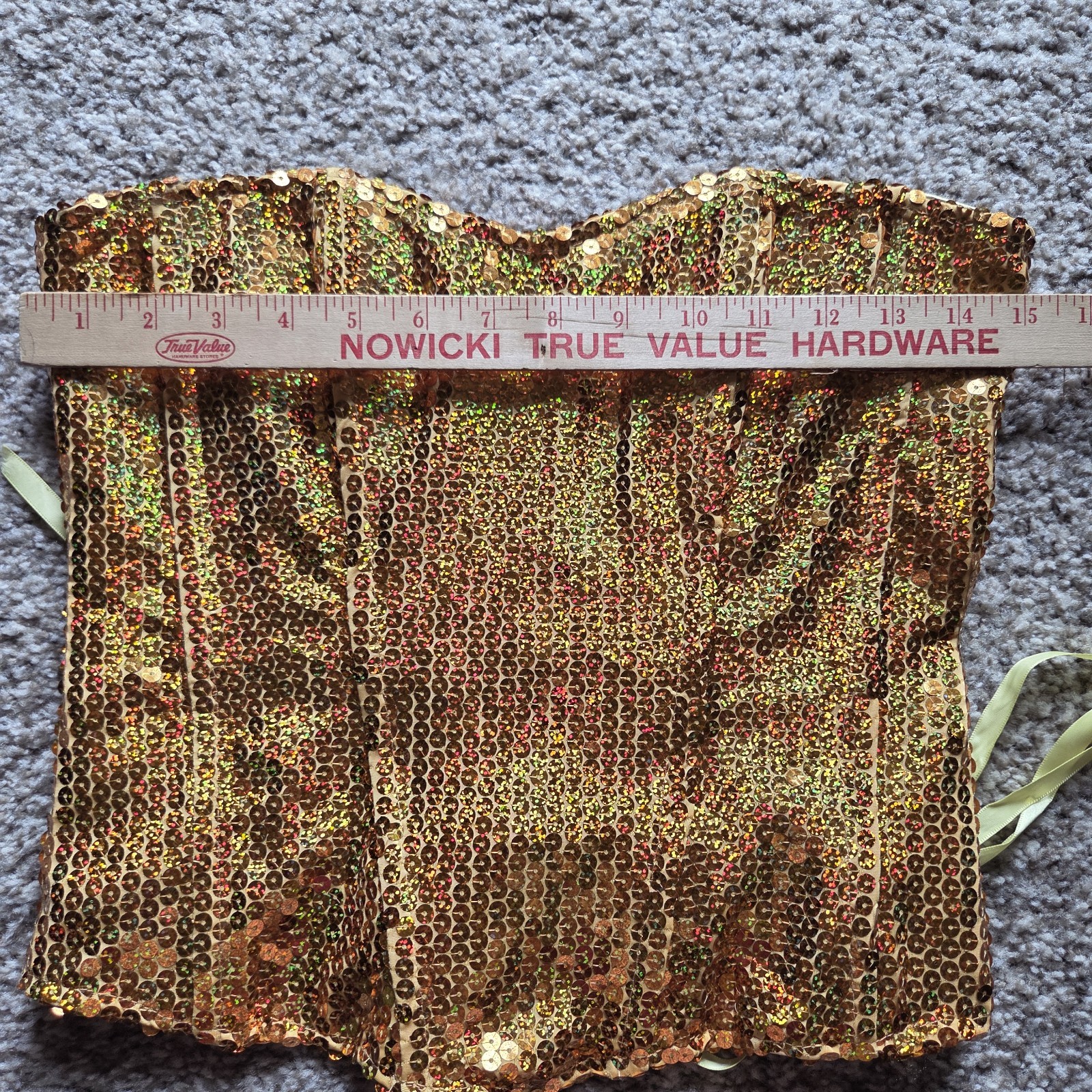 Mermaid Costume Adult Sexy Halloween Fancy Dress Size Medium Green Blue Gold