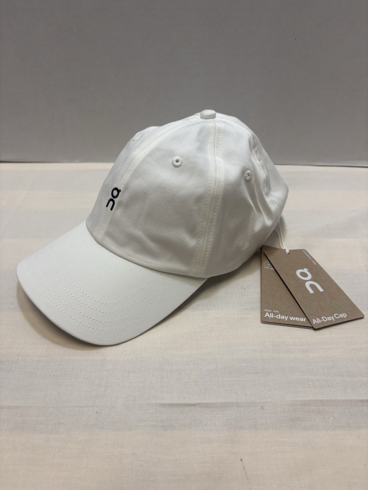 NEW On Cloud Running All-Day Cap Hat Ivory White One Size Organic Cotton NWT