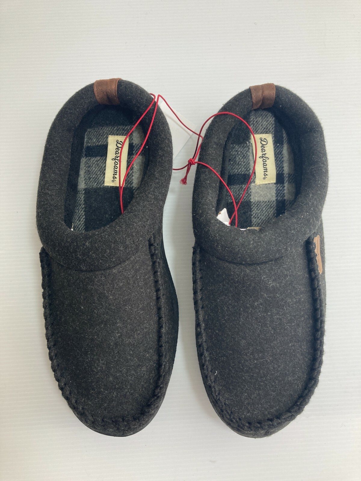 Dearfoams Men’s Slippers – BLACK Heather – New in Box Size Sizes 8 9 10 11 12 13
