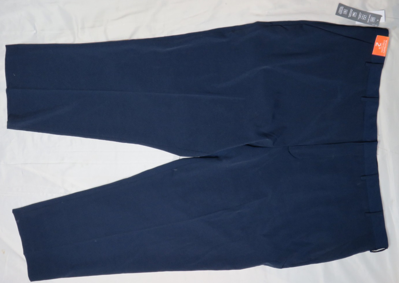 VAN HEUSEN PANTS 50×29 NAVY BLUE BIG & TALL FIT DRESS STRETCH NON-IRON NEW NWT