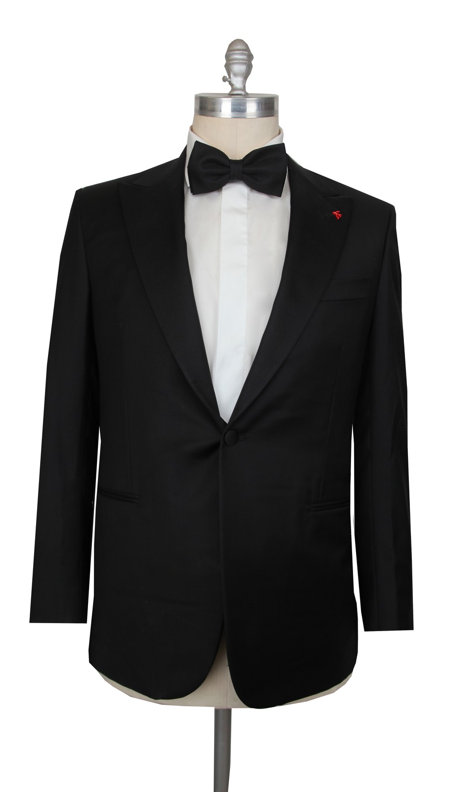 $4995 Isaia Black Super 130’s Tuxedo –  46/56 – (IS44267)