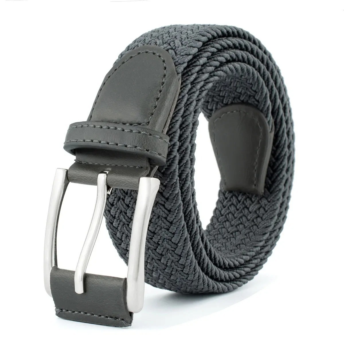 Canvas Elastic Fabric Woven Stretch Braided Belts – Free Shipping USA