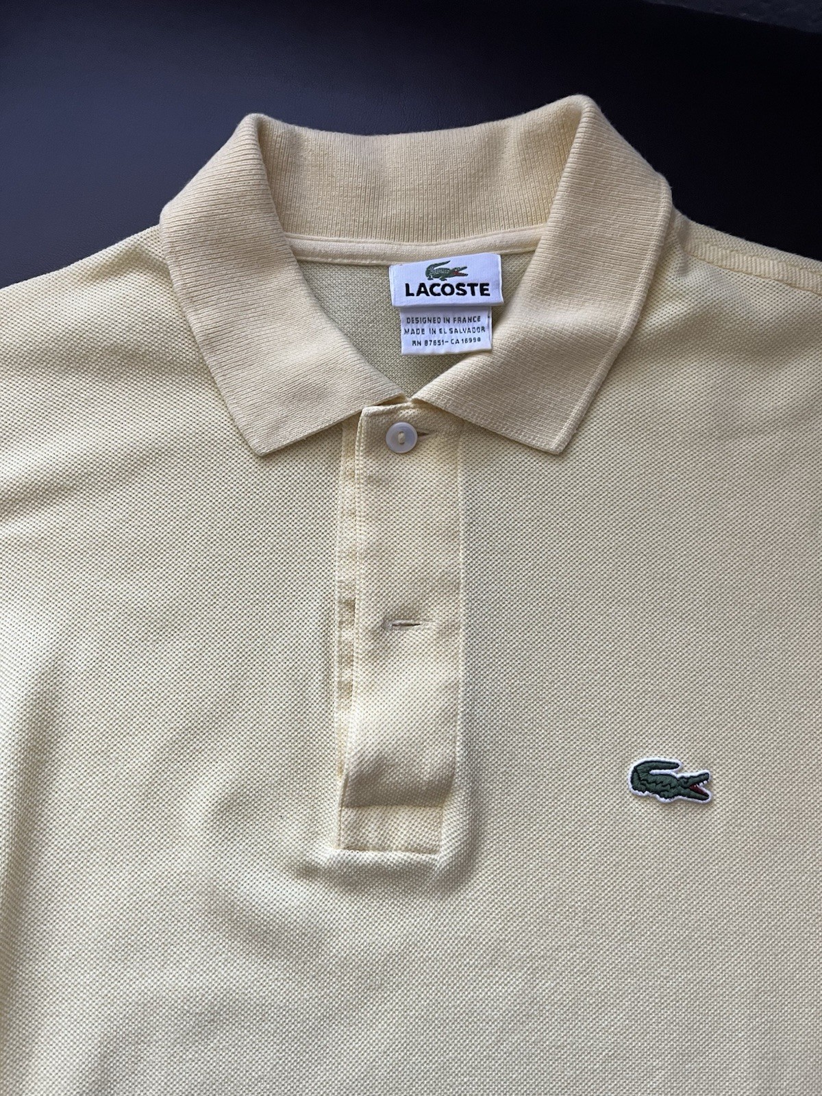 Lacoste Classic Fit Piqué Polo Shirts Lot of 2 Beige/Blue Men