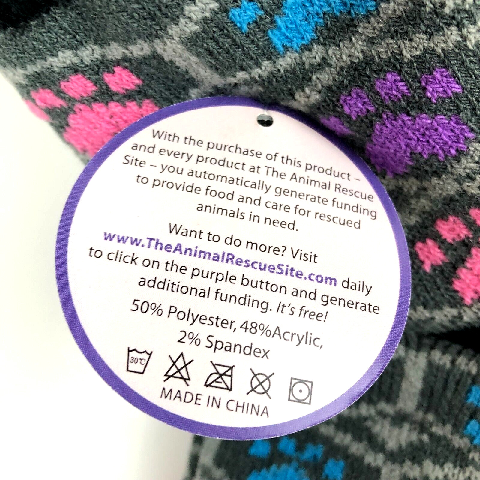 Non Slip Grip Socks Extra Thick Slipper Yoga Pilates Paws Greater Good Rescue