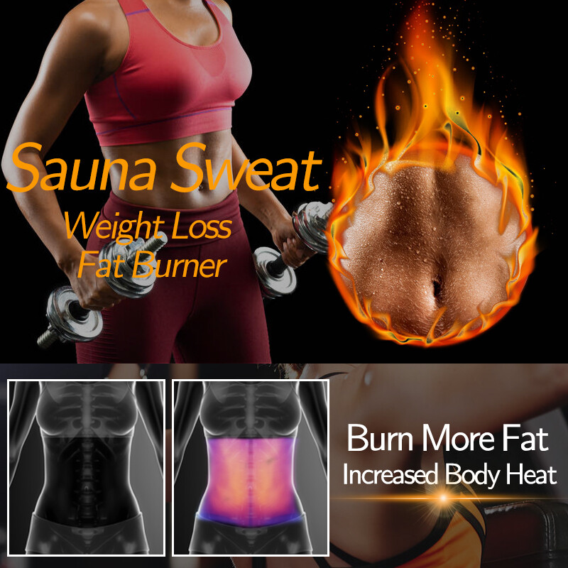 Women Waist Trainer Cincher Trimmer Belt Sauna Sweat Weight Loss Body Shaper Hot